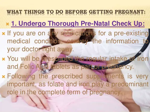 10 essential things you should definitely do before getting pregnant