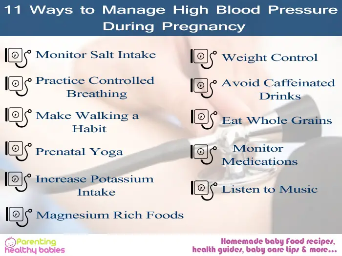 11 Ways to Manage High Blood Pressure During Pregnancy