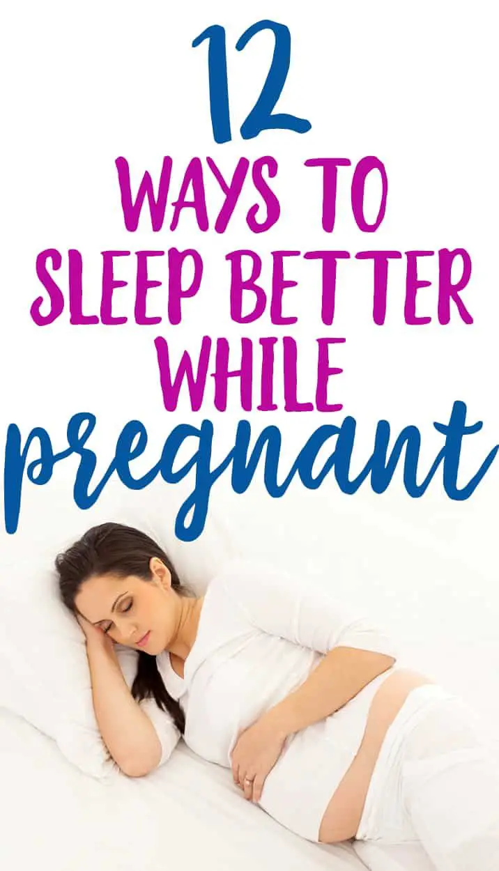 12 Ways to actually get some sleep while pregnant