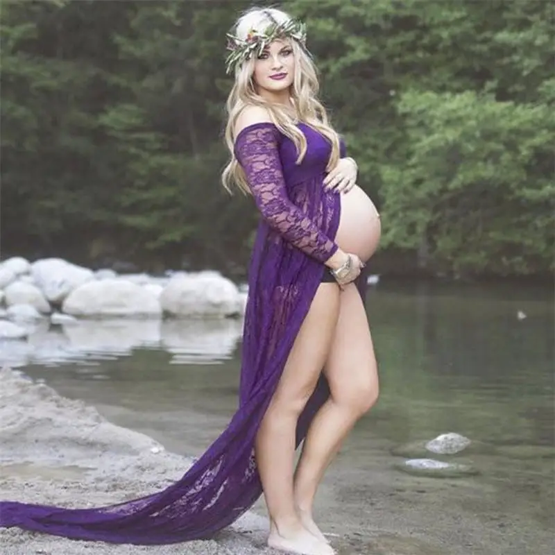 Aliexpress.com : Buy Women Pregnant Dress Sexy Photography Props Off ...