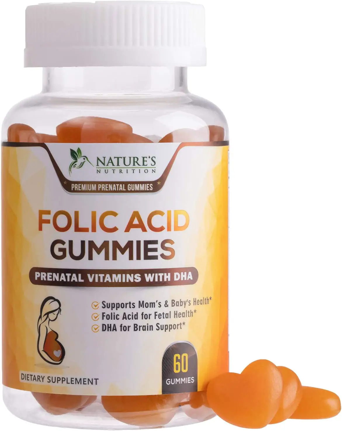 Amazon.com: Folic Acid Gummies for Women, Extra Strength Prenatal ...