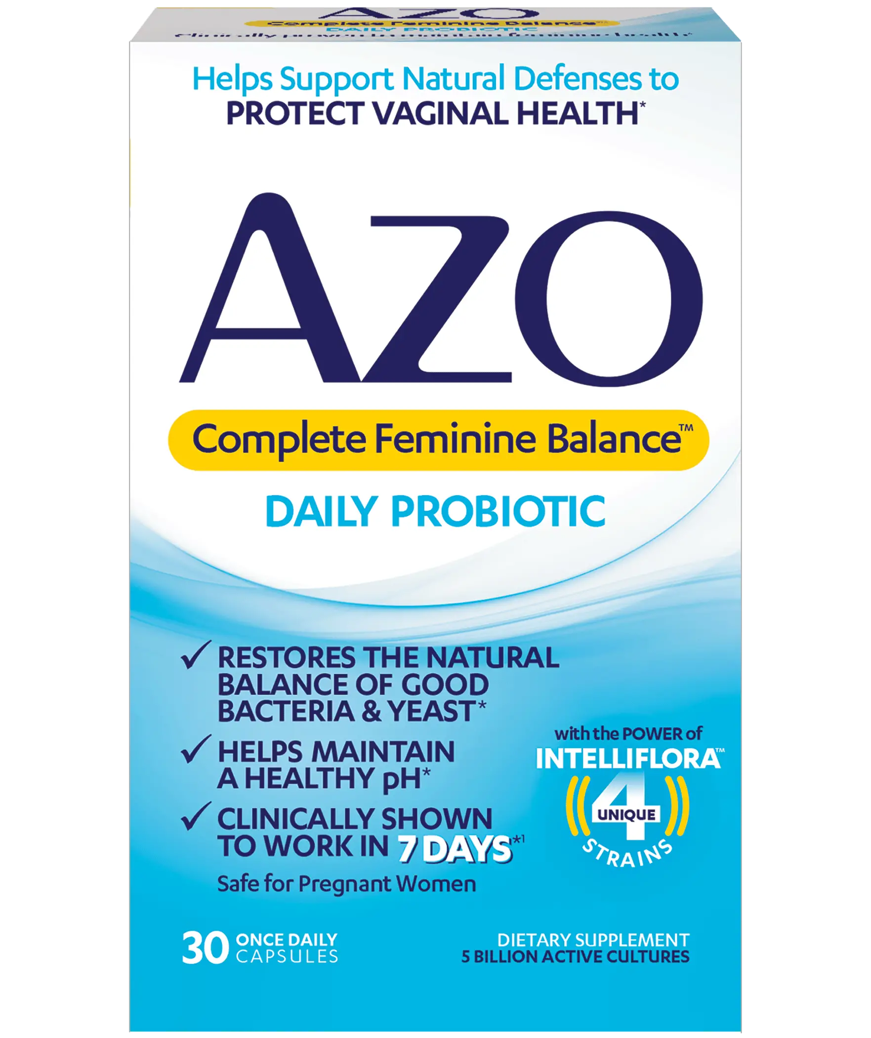 AZO Complete Feminine Balance, Daily Probiotic for Women ...