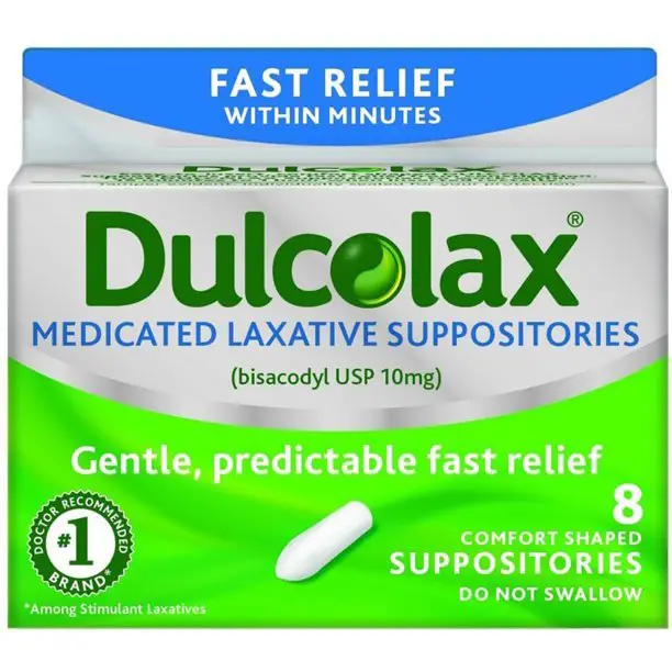 Dulcolax Laxative Suppositories 8 ea