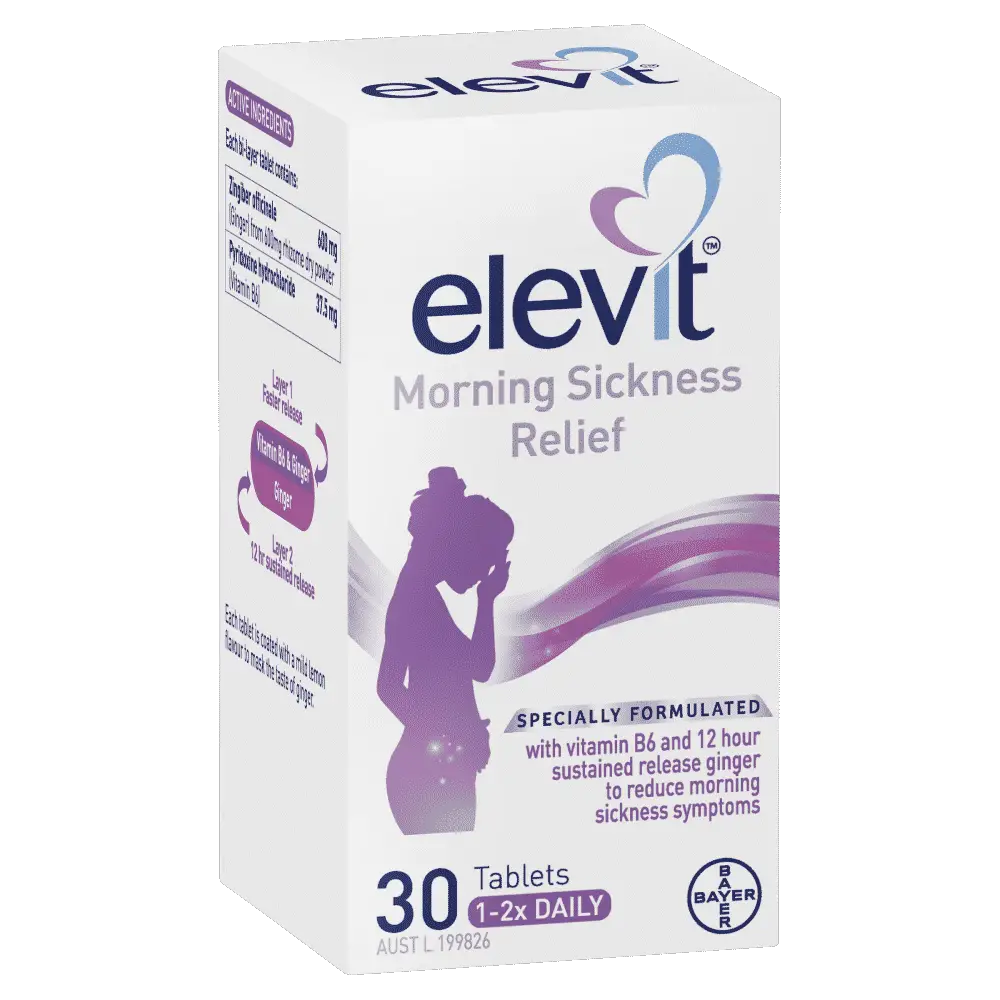 Elevit Morning Sickness Relief 30 Tablets Nausea Vomiting Pregnancy ...