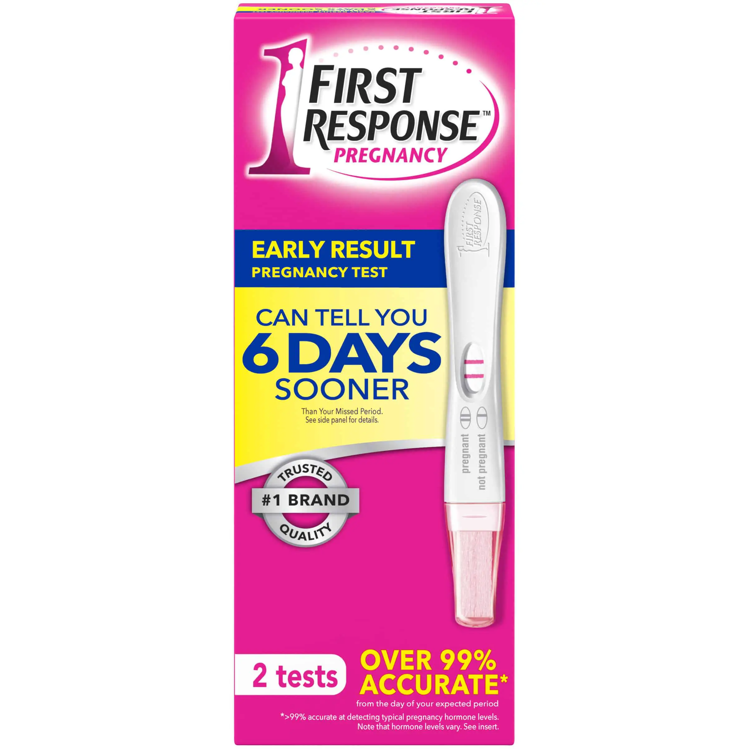 First Response Early Result Pregnancy Test, 2 Pack (Packaging &  Test ...