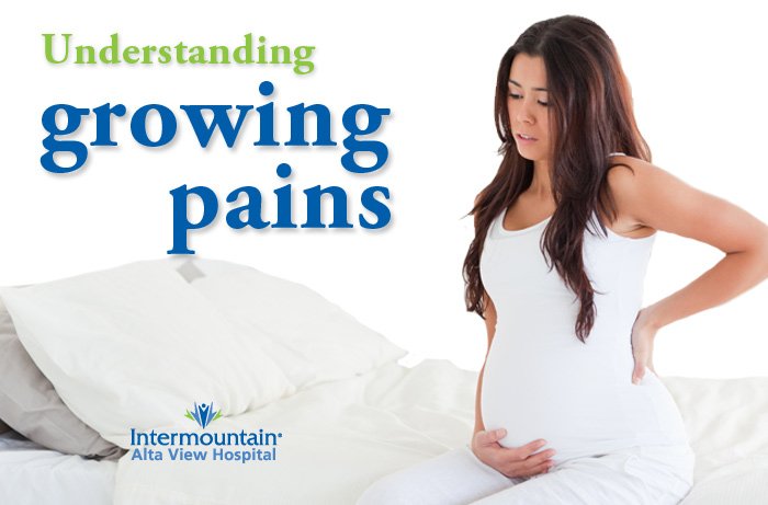 Growing pains during pregnancy are normal