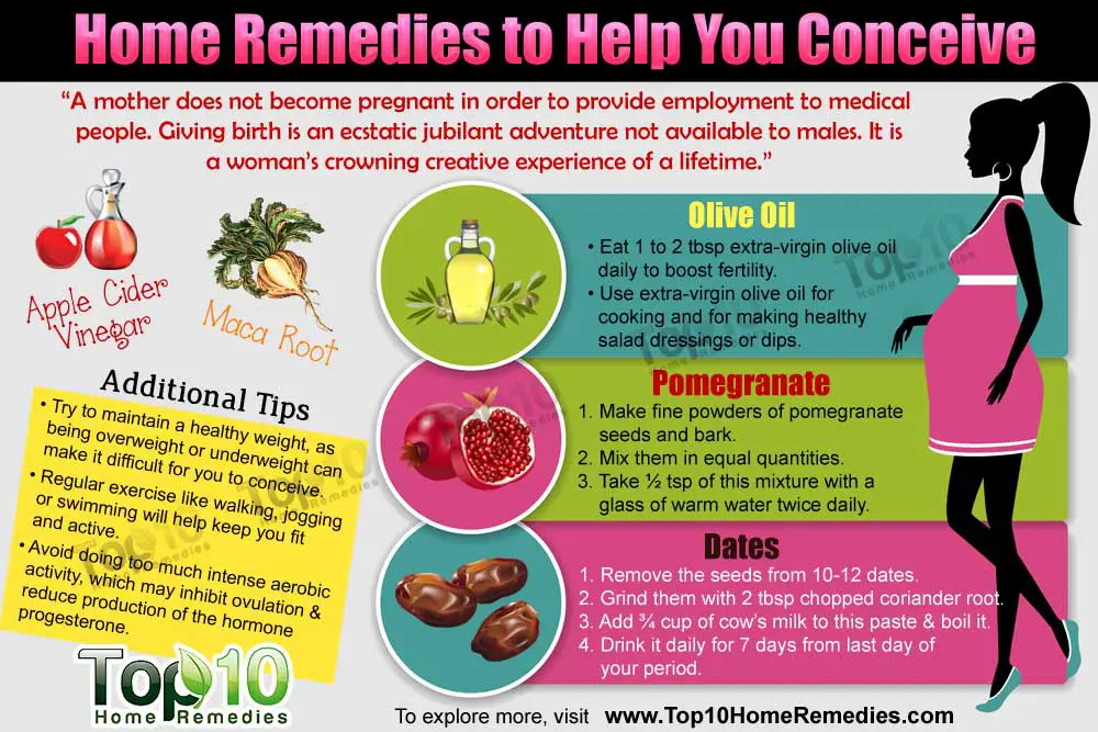 Home Remedies to Help You Conceive