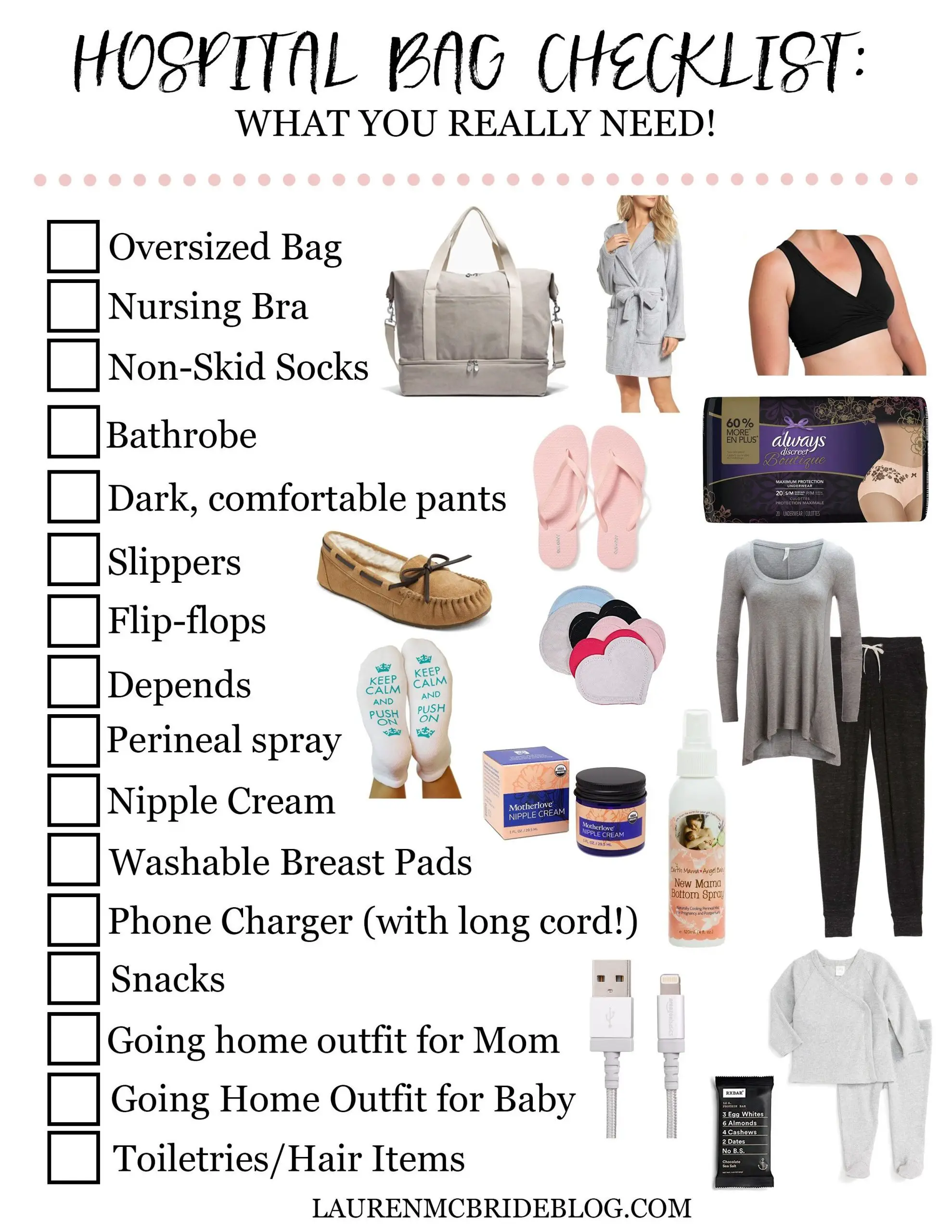 Hospital Bag Checklist: What you REALLY Need