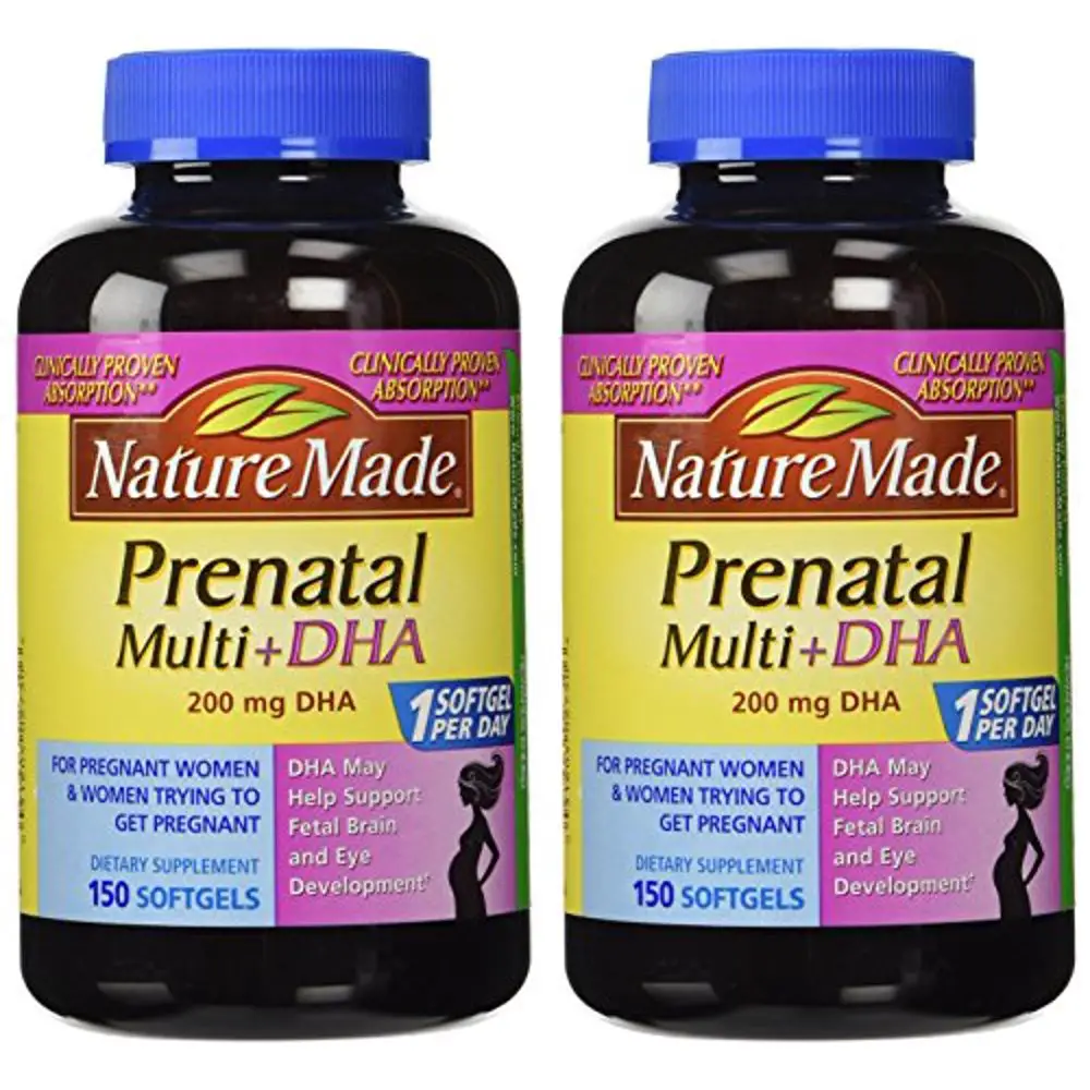 Nature Made Prenatal Multi + Dha, 200mg, 300 Softgels ...