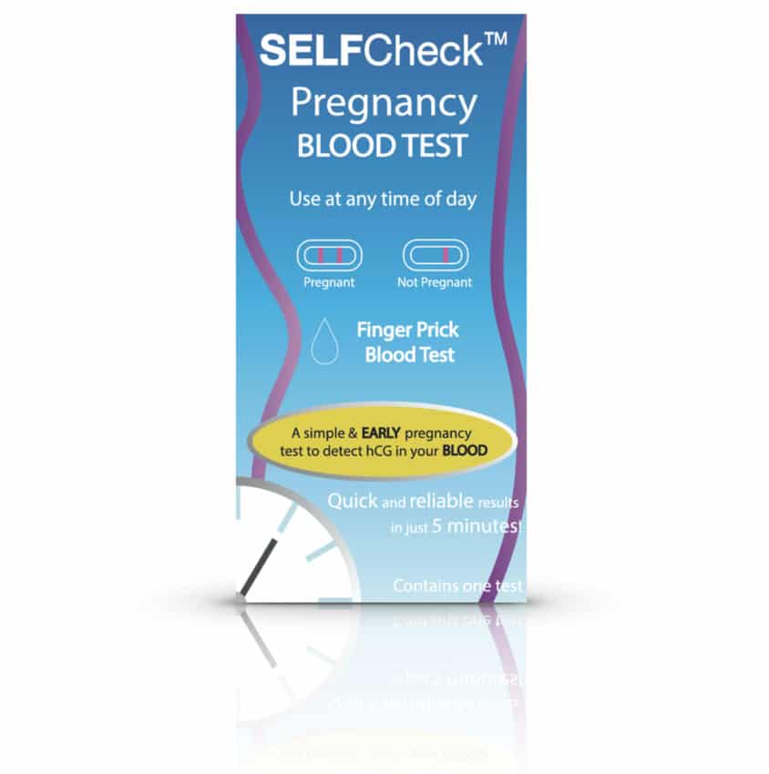 New! SELFCheck Pregnancy Blood Test