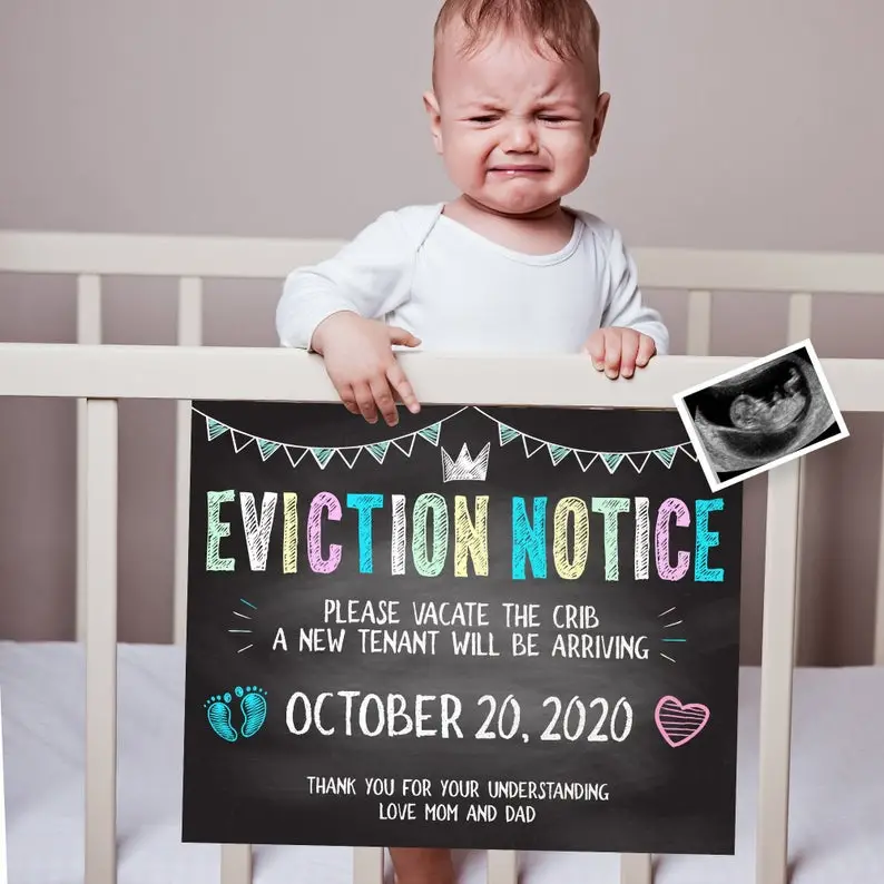 Pin on // Eviction Notice Pregnancy Announcement