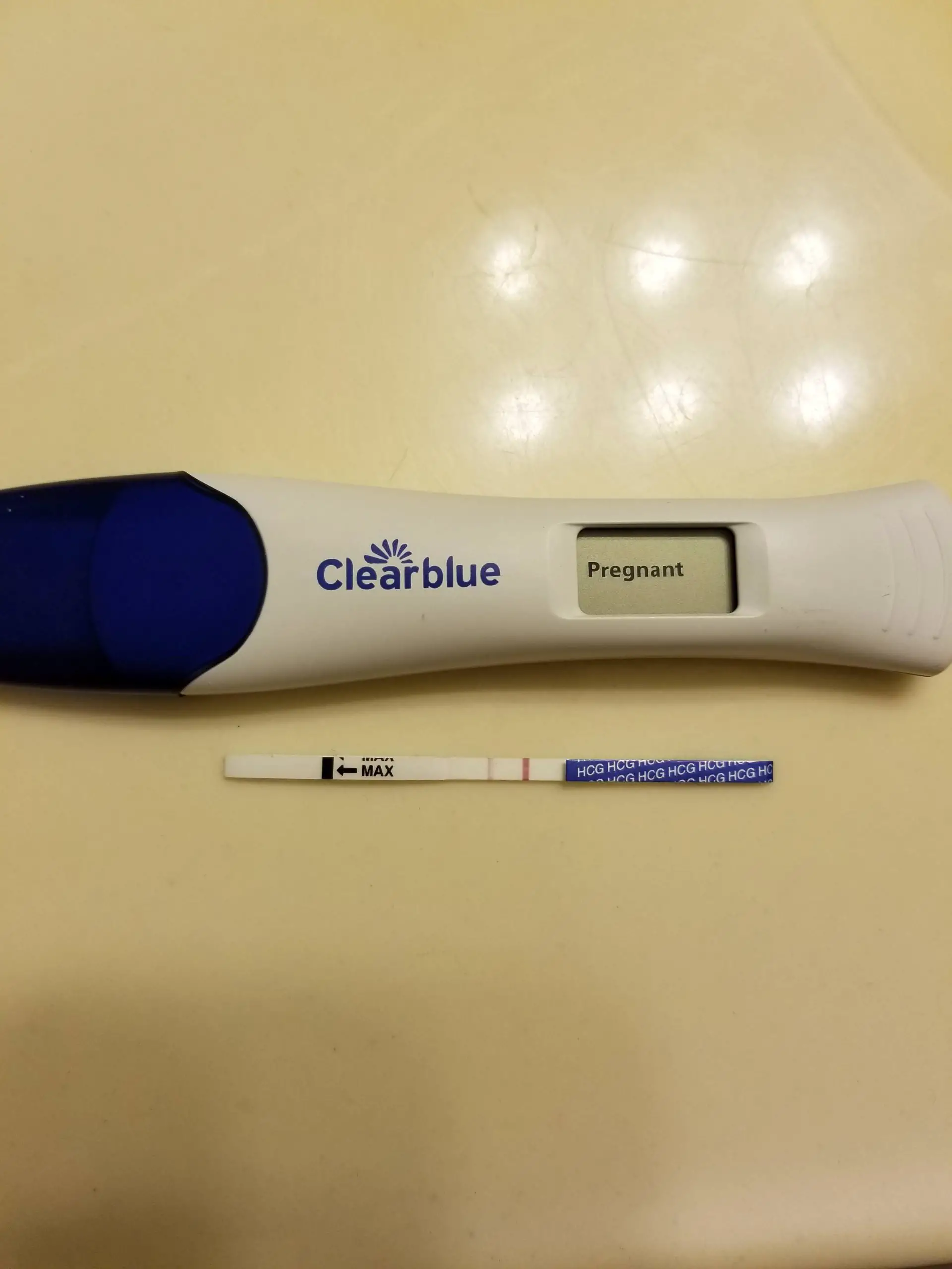 Positive Clearblue Digital Pregnancy Test