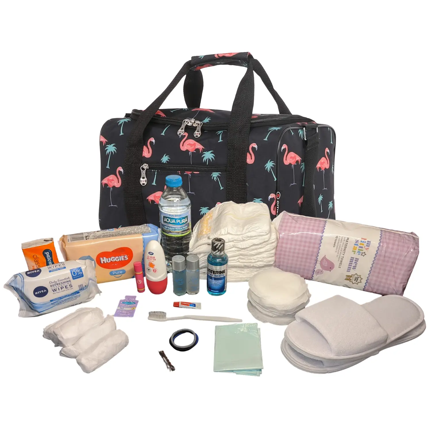 Pre Packed Maternity Hospital Bag Luxury Flamingo Birth ...