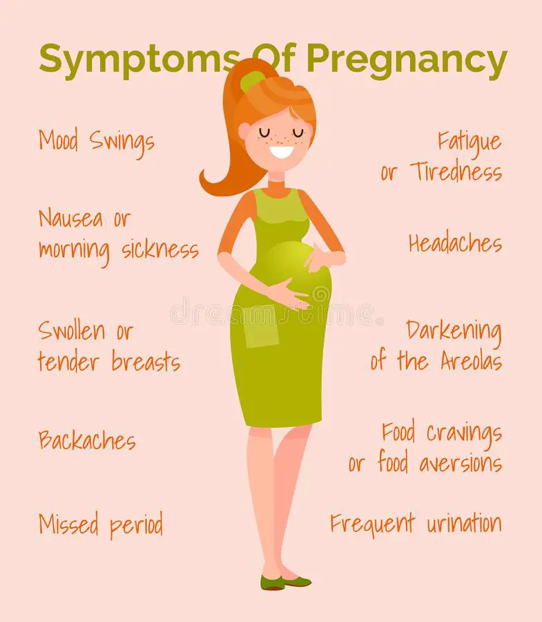 Pregnancy Symptoms. Early Signs Pregnant Woman Change Appetite ...
