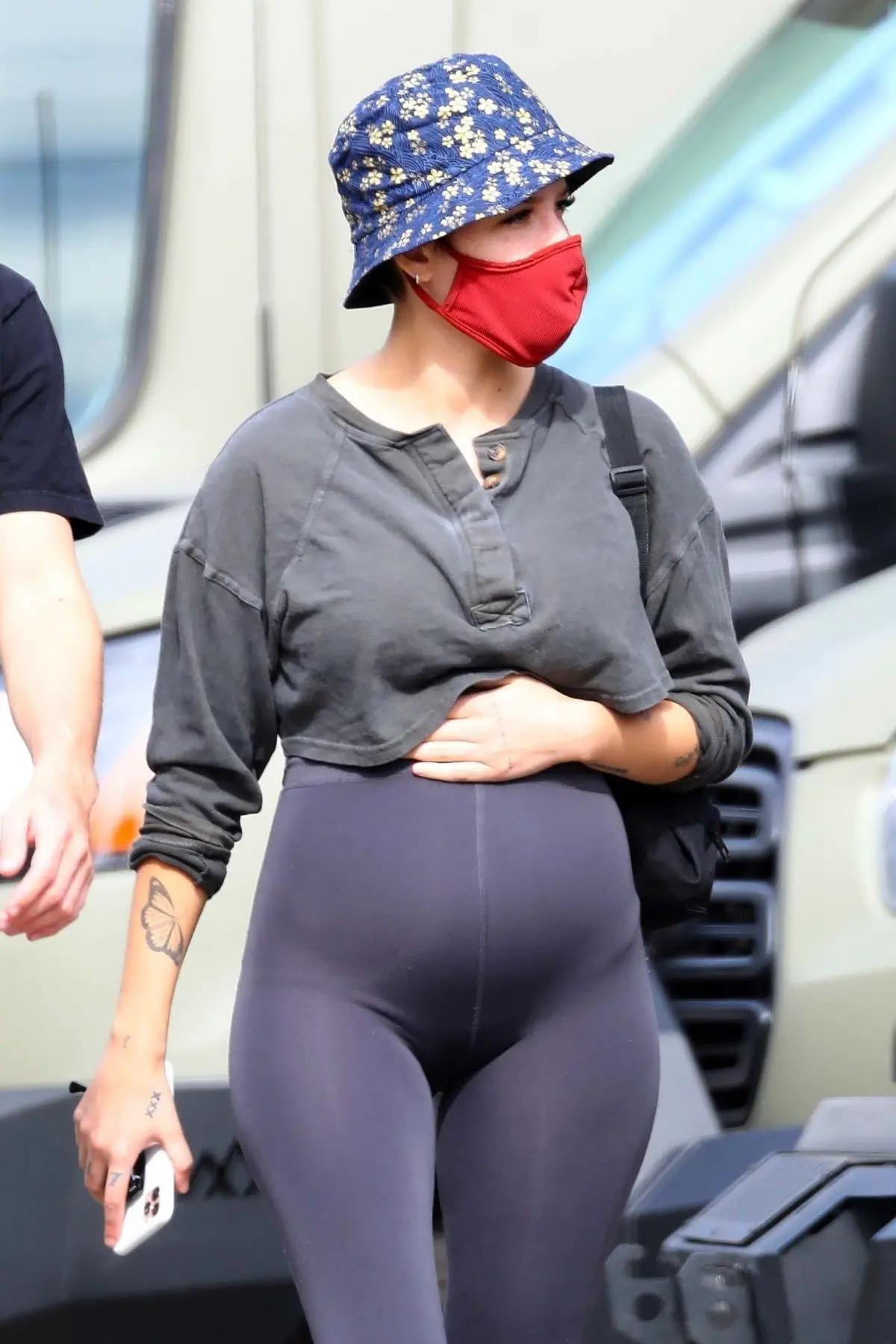 Pregnant HALSEY Out Hiking in Malibu 02/03/2021  HawtCelebs