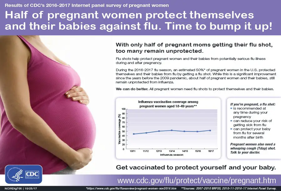 Pregnant Women Need a Flu Shot Infographic