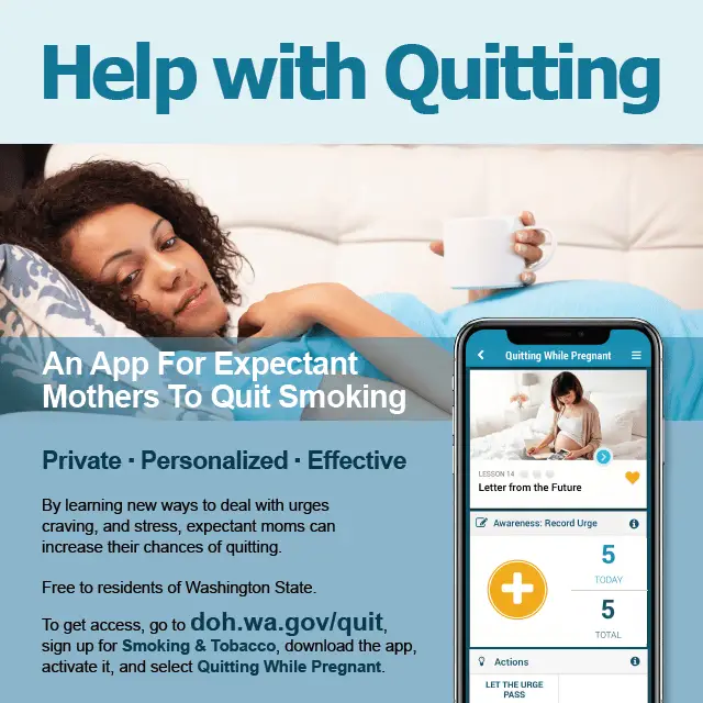 Quit smoking â while pregnant. A new smartphone app is available for ...