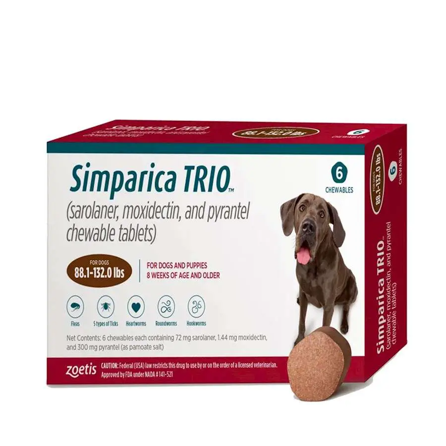 Simparica Trio Chewable Tablets for Dogs  ModernTeckHome