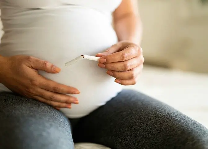 Smoking is a bad habit prohibited during pregnancy ...