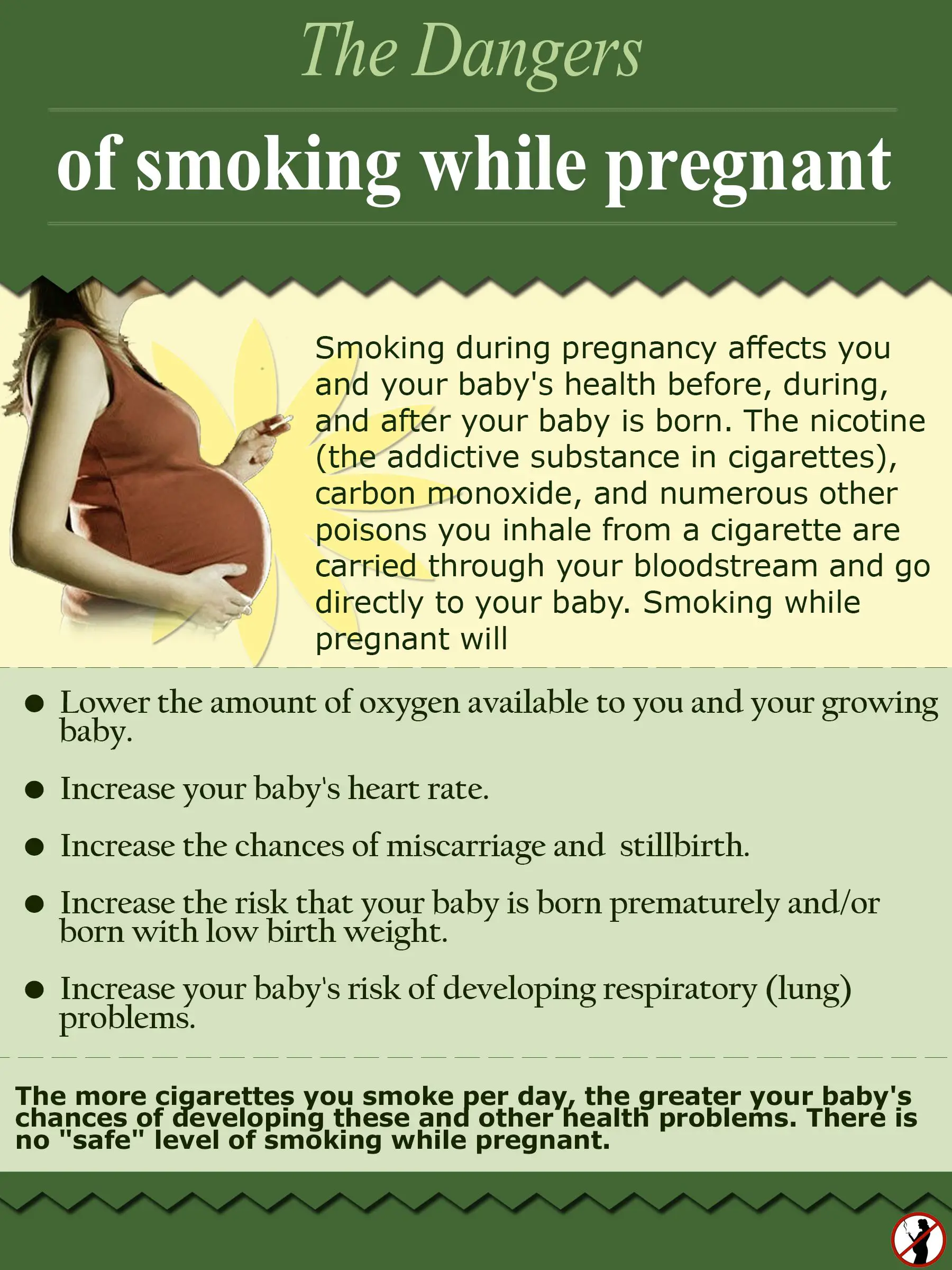 The Dangers of Smoking while pregnant infographic Follow us on ...