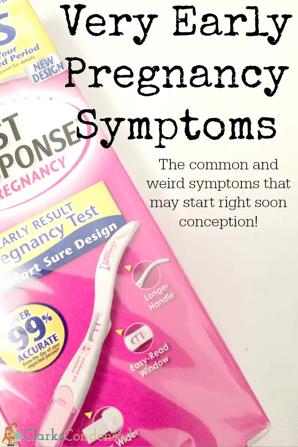 Very Early Pregnancy Symptoms and Signs: The Expected and ...