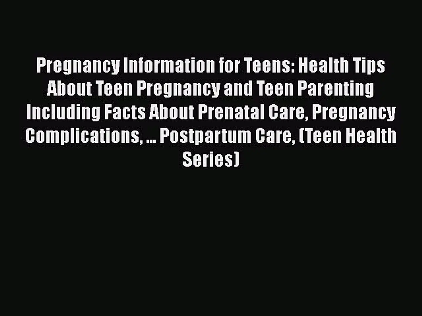 What Is True About Teen Pregnancy And Parenting