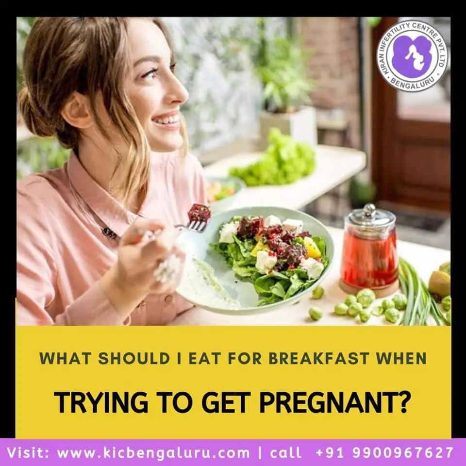 What should I eat for breakfast when trying to get pregnant?