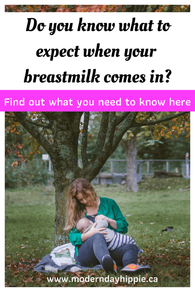 When does breastmilk come in?