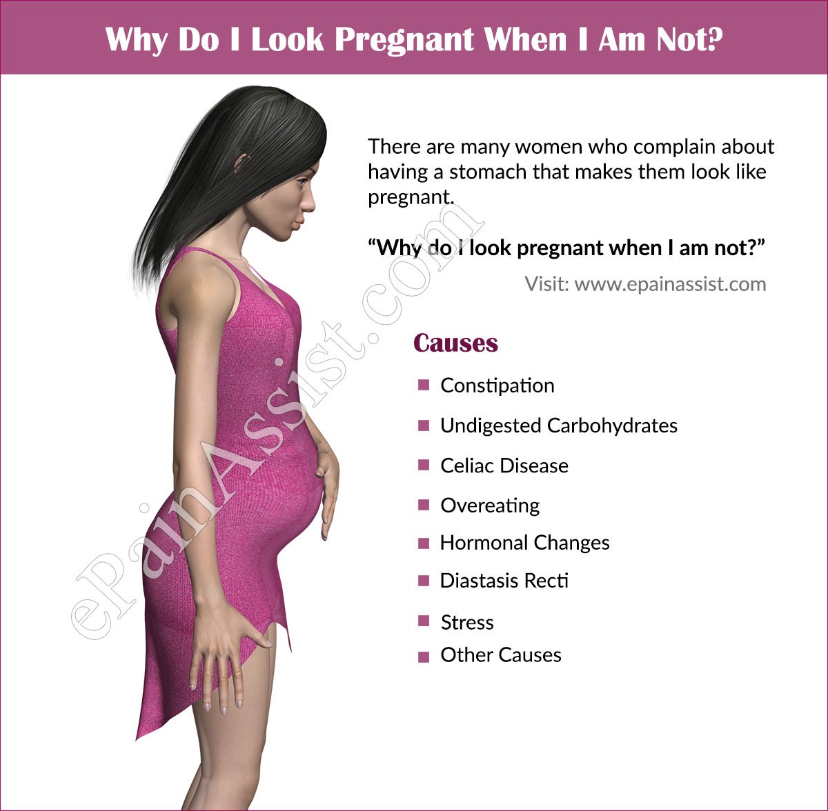 Why Do I Look Pregnant When I Am Not &  Its Solutions?